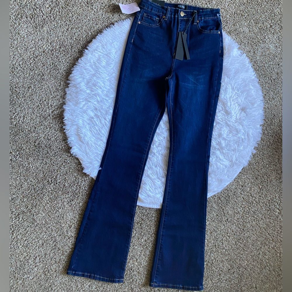 Nina‎ Rossi Jeans Bootcut High Rise Long New Women’s Size 7